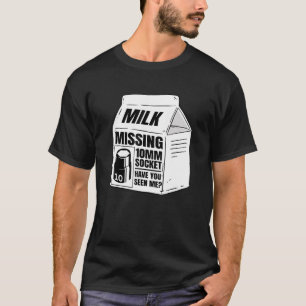 Mekanik för Mjölk-kartong med 10 mm sockel saknas T Shirt