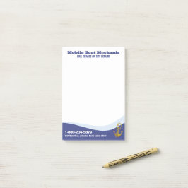 Mekanik för mobilbåtar post-it block