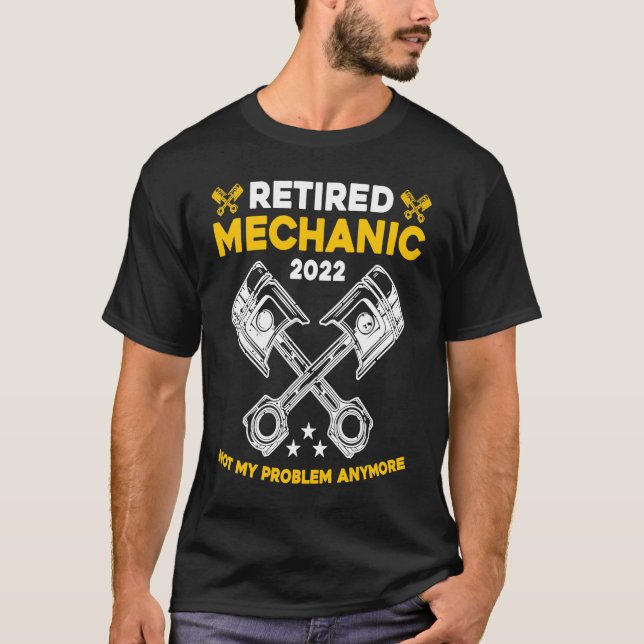Mekanik som inte är mitt problem längre med biltek t shirt (Framsida)
