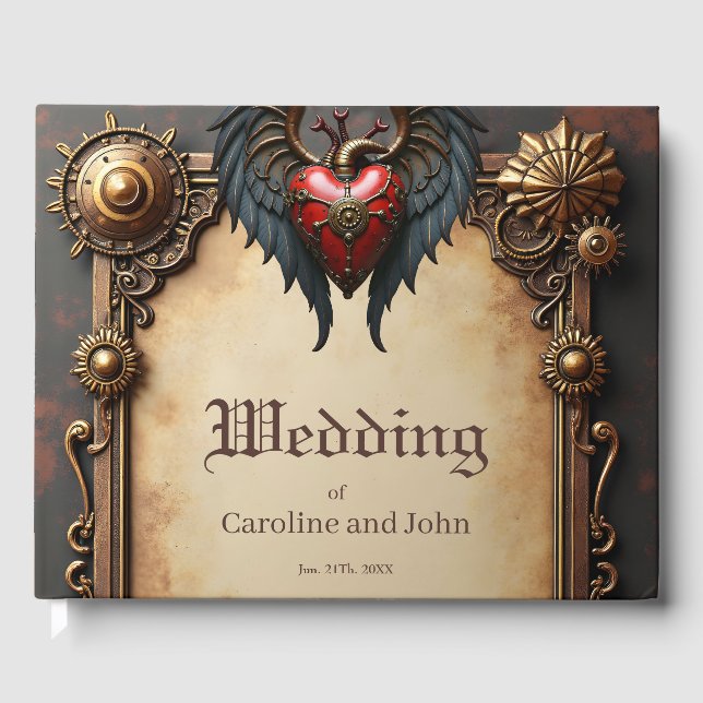 Mekanikens pulserande hjärta. gästböcker (Framsida)