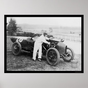 Mekaniker 1916 för Stutz Racerkvinna Poster