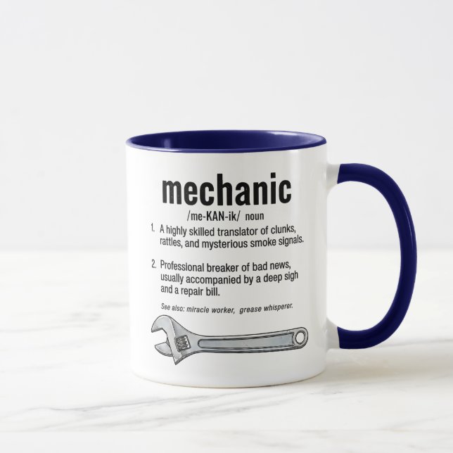 Mekaniker Definition  Mugg (Höger)