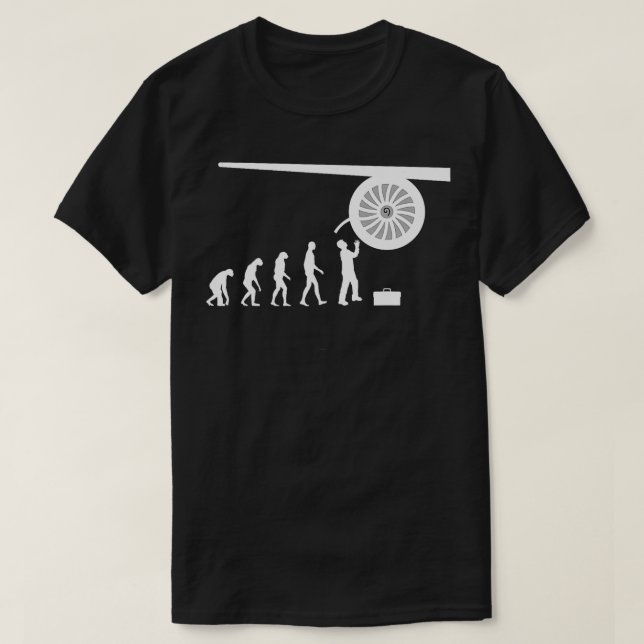 Mekaniker för motorflygplan i Bild, jet T Shirt (Design framsida)