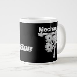 Mekaniker namn växlar och verktyg jumbo mugg
