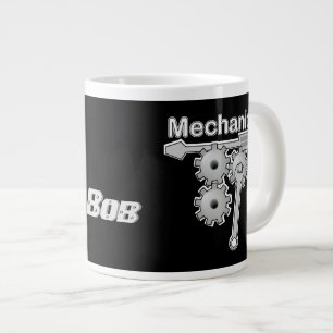 Mekaniker namn växlar och verktyg jumbo mugg