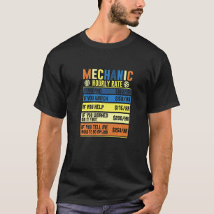 Mekaniker Timpris Reparationer Karriär Jobb T Shirt