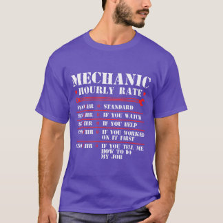 Mekaniker Timpris Rolig Bil Motorcykel Arbetskraft T Shirt