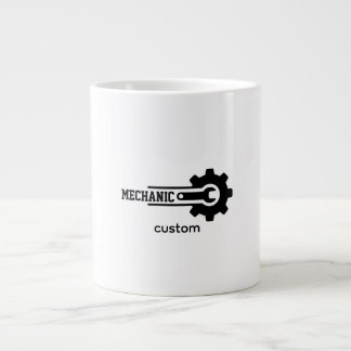 Mekaniker Växel Logotyp – Fordon & Verkstad Design Jumbo Mugg