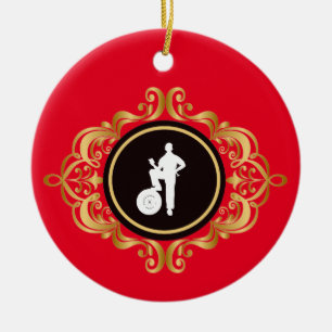 Mekanikerdagen Victorian stil julgransprydnad Keramik