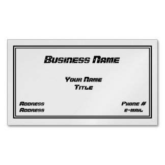 Mekanikern & automatiskn förkroppsligar den magnetiska visitkort