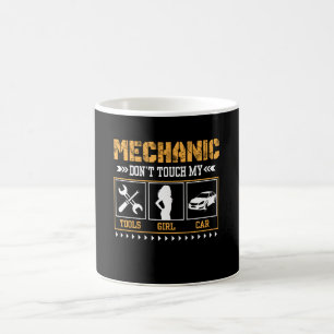 Mekanikern gör inte handlag min verktygflickabil kaffemugg