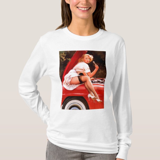 Mekanikern klämmer fast upp tee (Framsida)