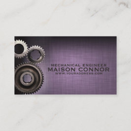 Mekanikern utrustar designmaskinlärakortet visitkort