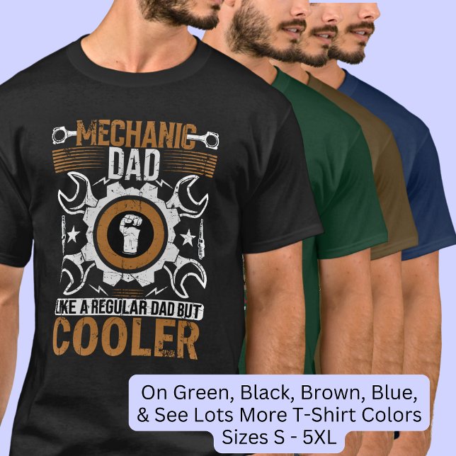 Mekanikerpappa som vanlig men coolare t shirt (Skapare uppladdad)