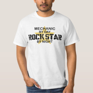 Mekanikerrockstjärna vid natt tee