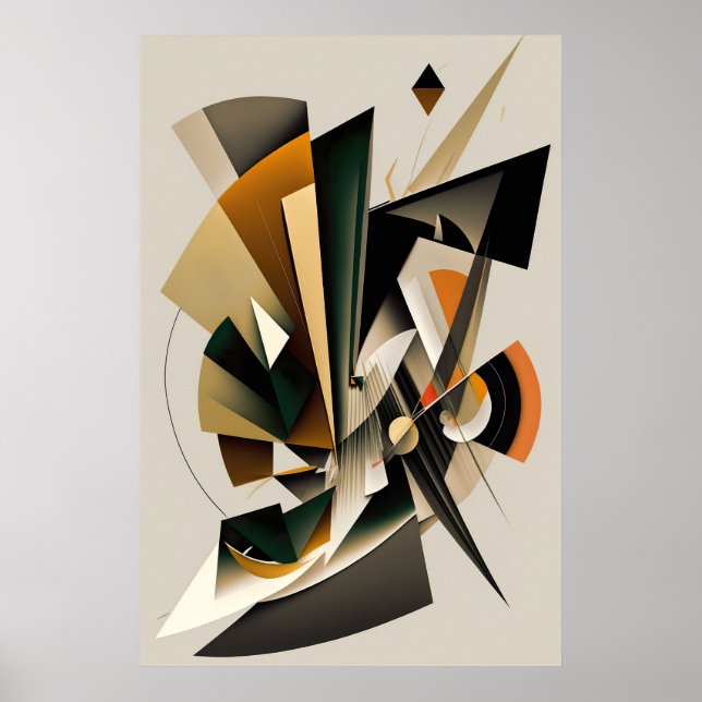 Mekanisk Abstrakt Poster (Framsidan)