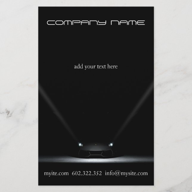 Mekanisk automatisk, svart bilfälla flygblad (Framsidan)