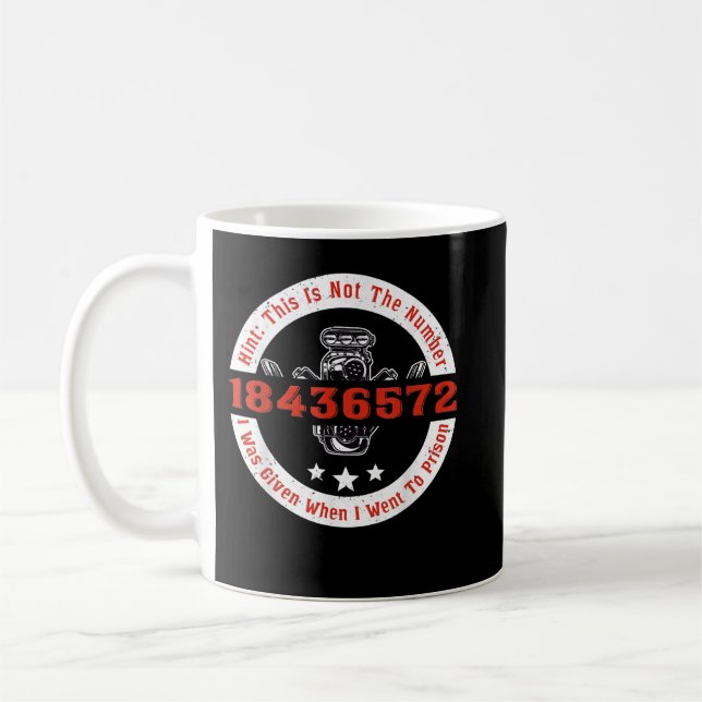 Mekanisk bil 18436572 V8 mekanisk motor Kaffemugg (Vänster)