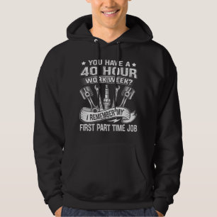 Mekanisk bilkille jag minns mitt första deltidsjob hoodie