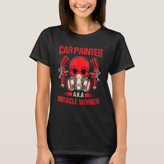 Mekanisk bilparkeringsfärg för bilkropp 2 t shirt (Framsida)