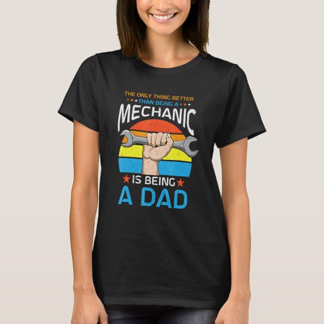 Mekanisk bilverkstad t shirt (Framsida)