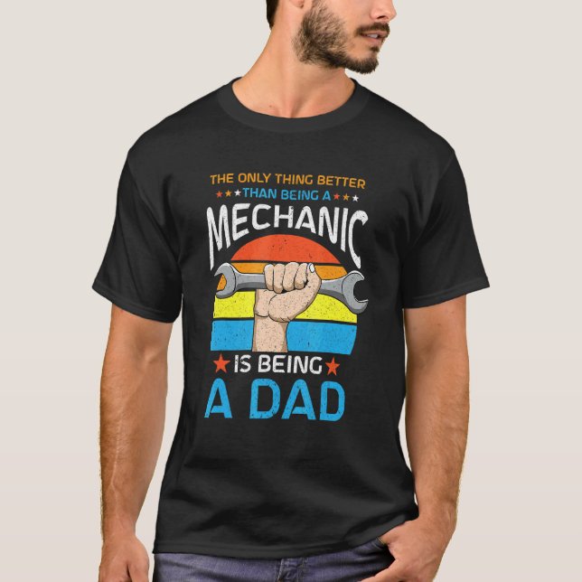 Mekanisk bilverkstad t shirt (Framsida)
