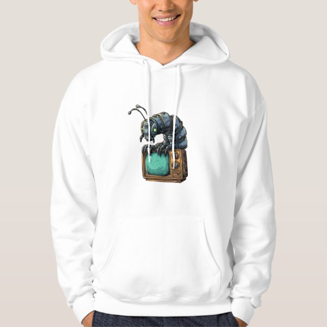 Mekanisk Bug Vintage TV Tröja Hoodie (Framsida)
