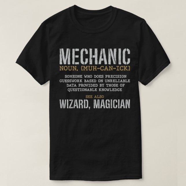 Mekanisk definition - praktiskt nun - Vintage T Shirt (Design framsida)