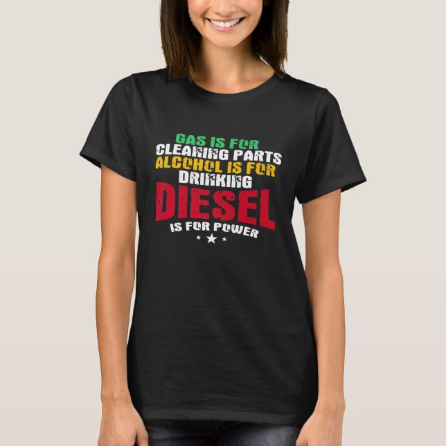 Mekanisk dieseldiesel är avsedd för energireparati t shirt (Framsida)