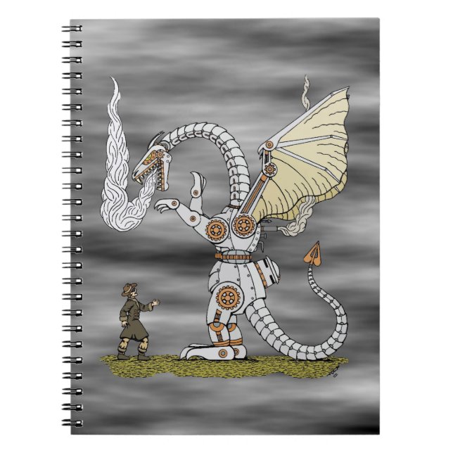 Mekanisk dragon anteckningsbok (Framsidan)