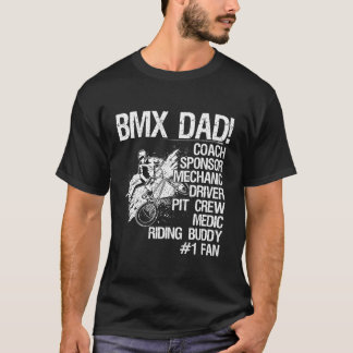 Mekanisk drivrutin för BMX Pappa Coach Sponsor på T Shirt