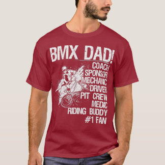 Mekanisk drivrutin för BMX Pappa Coach Sponsor T Shirt