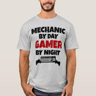 Mekanisk efter dagspelare per natt t-shirt