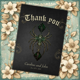 Mekanisk elegans, spindeln i mörken tack kort