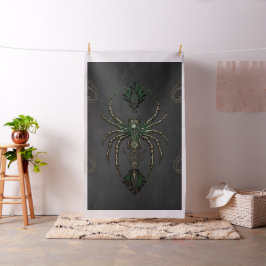 Mekanisk elegans, spindeln i mörken. tyg