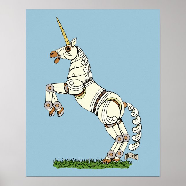 Mekanisk Enhörning Poster (Framsidan)