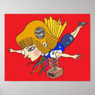 Mekanisk fantasiflicka. poster