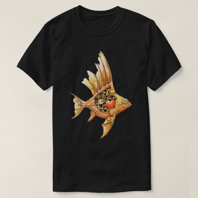 Mekanisk fisk t shirt (Design framsida)