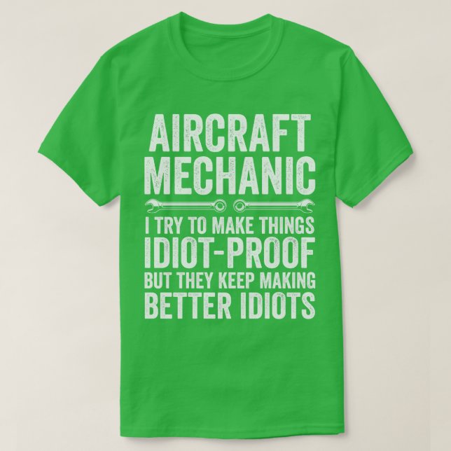Mekanisk fixering av flygplan t shirt (Design framsida)