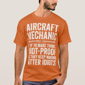 Mekanisk fixering av flygplan t shirt
