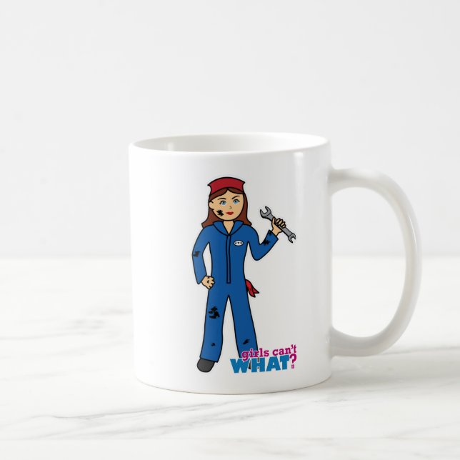 Mekanisk flicka kaffemugg (Höger)
