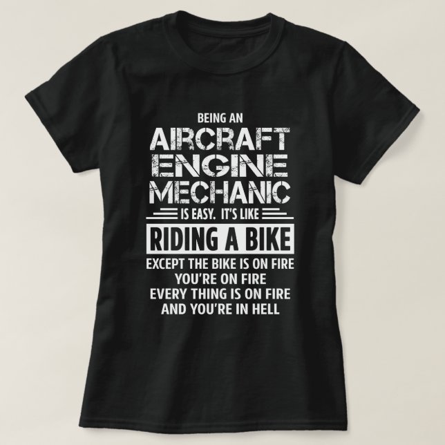 Mekanisk flygmotor t shirt (Design framsida)