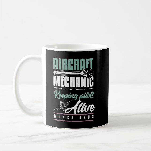 Mekanisk flygplansmekanism för fartyg som drivs av kaffemugg (Vänster)