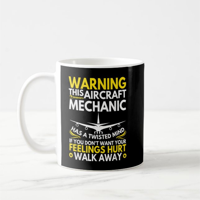 Mekanisk flygplansmekanism för flyget kaffemugg (Vänster)