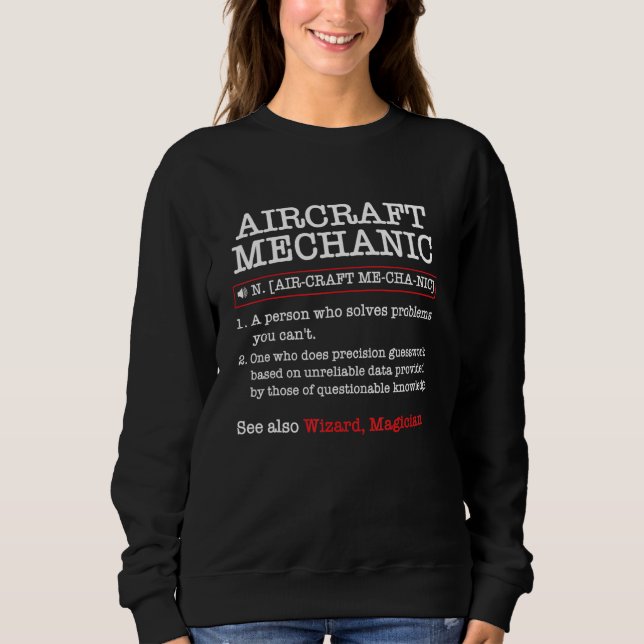 Mekanisk flygplansunderhåll T Shirt (Framsida)