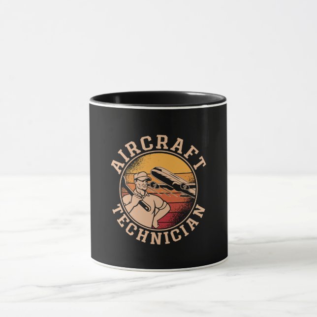 Mekanisk flygteknik för luftfart mugg (Center)