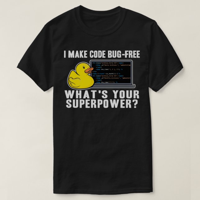 Mekanisk för felsökning av Anka T Shirt (Design framsida)