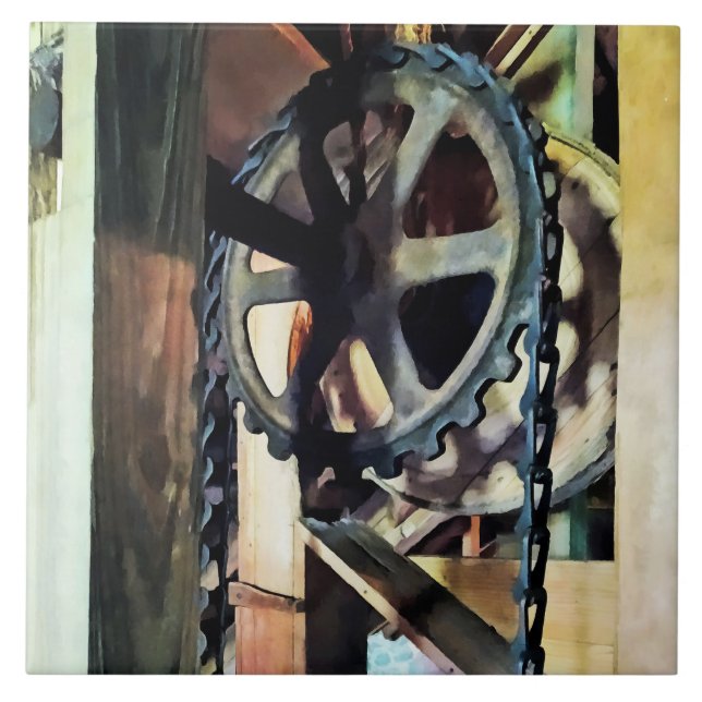 Mekanisk fördel kakelplatta (Framsidan)