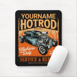 Mekanisk försäljning av hot rod Garage Personlig N Musmatta