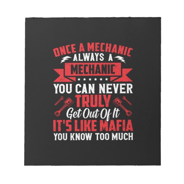 Mekanisk Gång A Mekanisk alltid Anteckningsblock (Framsida)